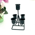 thumbnail image 2 of Portavelas de arte del hierro, soporte de candelabr velas cónicas, candelabro de decorativo modern Negro Sunnimix Portavelas de pilar, 2 of 8