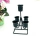 thumbnail image 2 of Portavelas de arte del hierro, soporte de candelabr velas cónicas, candelabro de decorativo modern Negro Sunnimix Portavelas de pilar, 2 of 8