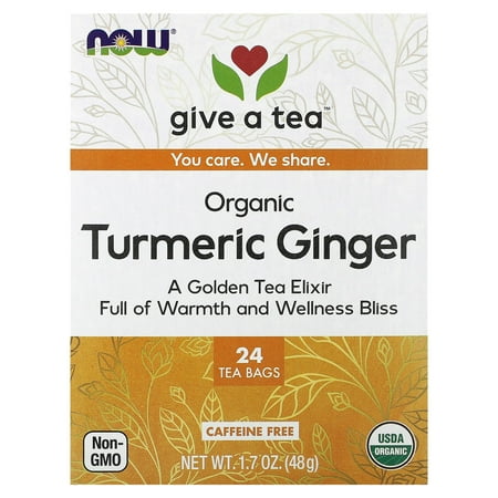 Now Foods Organic Turmeric Ginger Tea 24 ct Box
