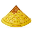thumbnail image 2 of 82” Yellow and Brown Waffle Slice Inflatable Swimming Pool Raft, 2 of 8
