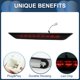 thumbnail image 4 of Luces de freno LED únicas para Nissan X-Trail T31 2008-2013, carcasa negra de plástico impermeable, 4 of 7