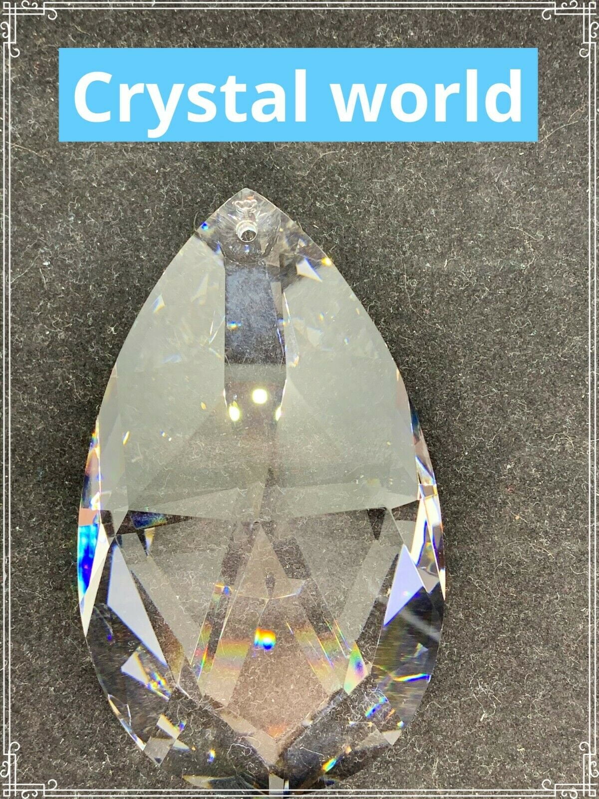 62MM CLEAR Asfour Crystal Prism Drop #432 Icicle Chandelier Part 1 Hole 10 Pcs 