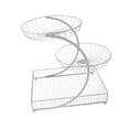 thumbnail image 3 of Cesta de frutas, soporte para frutas y verduras de alambre de hierro multicapa, tazón para bocadillos con fácil limpieza y gran espacio de almacenamie Blanco 3 capas, 3 of 8