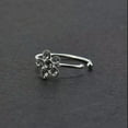thumbnail image 5 of GKNET Small Flower Clear Crystal Nose Ring Stud Hoop-Sparkly Pin Ring Piercing 1Pc, 5 of 7