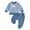 F4-Blue, variant on CAUYDY Baby Photoshoot Outfits for Boy 2T 3T 4T 5T Infant Long Sleeved Shirt Elastic Pants 2PCS Matching Set 0 3 6 9 12 Month Newborn Fall Winter Clothes Blue for Sizes 2-3 Years