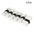 thumbnail image 2 of Unique Bargains 43.3' Absorb Sweat Non-Slip PU Tennis Racket Overgrip Tape Wraps White 6 Pack, 2 of 6