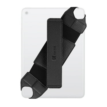 Fintie Universal Tablet Hand Strap Holder for 7"- 8" Tablets - PU Leather Handle Grip with Elastic Belt, Black
