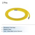 thumbnail image 3 of 2 Pcs 1.5 Yard 6 mm Rhinestone Tube Rope DIY Diamond String for DIY Trouser Hoodie Drawstring Sweaters Lemon, 3 of 5