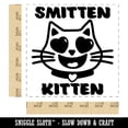 thumbnail image 2 of Smitten Kitten Love Anniversary Valentine's Day Self-Inking Rubber Stamp Ink Stamper - Red Ink - Large 1-1/2 Inch, 2 of 7