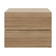 thumbnail image 6 of Nexera Modern 2 Drawer Nightstand, Brown Oak, 6 of 8