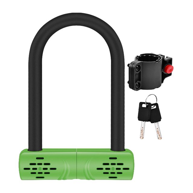Candado antirrobo para bicicleta Sharpla Verde 18,6 cm x 12,6 cm x 3,2 cm