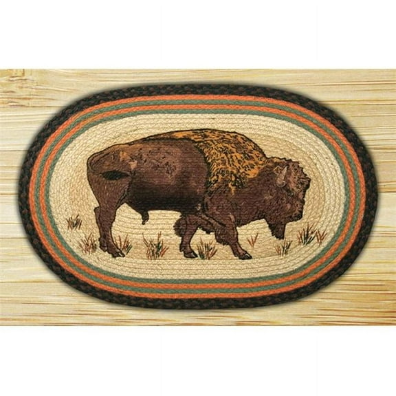 Capitol Importing 65-240B Buffalo - 20 in. x 30 in. Oval Patch