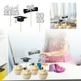 thumbnail image 3 of SXcggal 2025 Graduation Party Decorations Card Slot Inserts For Cupcake Toppers Paper Graduation Design Cake Decorations For Party Supplies And Celebrations Practical Basic Card Slot For Garden, 3 of 7