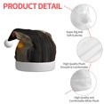 thumbnail image 6 of Cauagu Black Cat in Wildflowers for Adult Christmas Hat,1-Pack Xmas Holiday Hat Santa Hat for Women & Men Festive Headwear Accessories Fit for Christmas/New Year/Party, 6 of 6