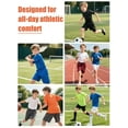 thumbnail image 7 of Toptie Big Boys Youth Soccer Short, 8 Inches Running Shorts with Pockets-Blue-M/ 10-12, 7 of 7