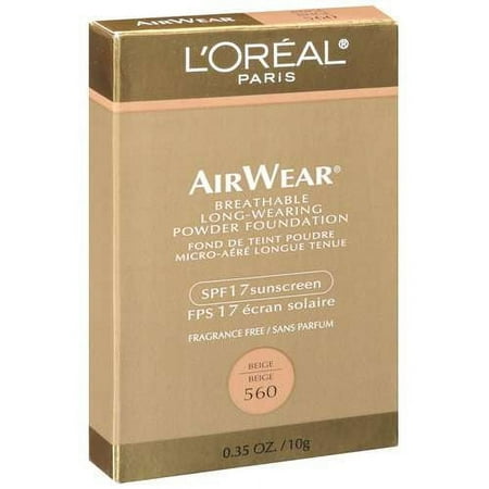 Loreal Loreal AirWear Breathable Long-Lasting Powder Foundation, 0.35 oz