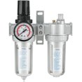 thumbnail image 1 of Air Compressor Filter 1/2" Air Filter Pressure Regulator Gauge Aluminum Alloy Oil Water Trap Separator Air Tool, 1 of 7