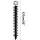 thumbnail image 3 of Regla De Nieve Pluviómetro de metal con forma de copo de nieve de 50 pulgadas y medición de temperatura para decoraciones navideñas al aire libre Yulucky, 3 of 9