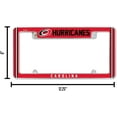 thumbnail image 2 of Carolina Hockey Hurricane's (Set of 2) Chrome Metal License Plate Frames with Bold Full Frame Design, 2 of 6