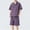 Purple, variant on Brondbend Mens Short Set Lapel Short Sleeve Pocket Zipper Shirt Mid Waist Shorts Outfits Stripe Casual Loose Fit Travel Leisure Suit Black L