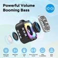 thumbnail image 4 of Altavoz Bluetooth INSMY Shower IP67 impermeable negro, 4 of 7