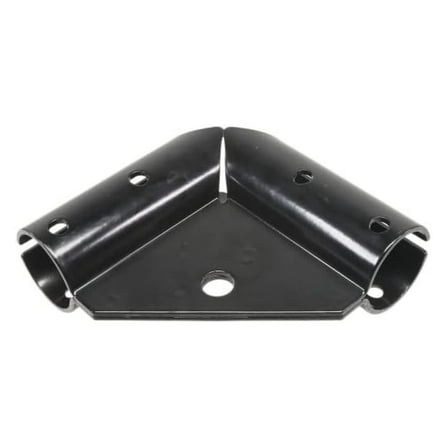 1 5/8" Chain Link Fence Gate Corner - Pressed Steel Elbow - Black Finish - Pack of 4