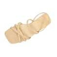 thumbnail image 2 of Oofos Sandals for Women Women's Fashionable And Casual Spring And Summer Comfortable And Versatile Elegant One-Strap Thin Strap Low-Heeled Flat Sandals Khaki 41, 2 of 6