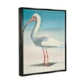 thumbnail image 3 of Stupell Industries Egret Portrait Beach Sand Gradient Coastal Painting Black Floater Framed Art Print Wall Art, 3 of 6