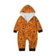 thumbnail image 2 of Family Halloween Pjs Matching Sets Halloween Print Long Sleeve Zippered One Piece Pajama Hooded Jumpsuit Winter Halloween Pjs Family Set, 2 of 4