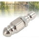 thumbnail image 2 of pressure cleaner jetter nozzle made of stainless steel, 5000 PSI, professional sewer jetter nozzle with quickconnect fitting, 2 of 5