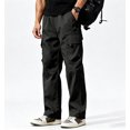 thumbnail image 2 of Men's Regular Fit Stretch Cargo Pants Outdoor Daily Wear Durable Fabric Utility Pockets S-XL, 2 of 8