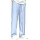thumbnail image 3 of Pantalones largos de verano para hombre con bolsillo y cordón, pantalones casuales con bolsillo para hombre, 3 of 3