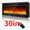 30", variant on JoanKaren 40" Electric Fireplace,Ultra Thin Wall Mounted Recessed Heater,Touch & Remote Control,750/1500w,12 Flame Colors,Adjustable Brightness&Timer&Low-Noise Design