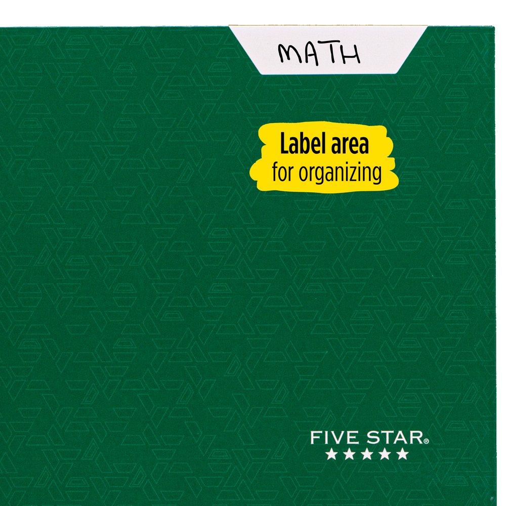 Five Star 4-Pocket Paper Folder, Forest Green (331060D-WMT22) - image 3 of 7