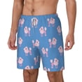 thumbnail image 2 of Uemuo Cute Poodle Dog Pattern Mens Swim Trunks Quick Dry Board Shorts with Mesh Lining, Stretch Beach Shorts Quick Dry No-Chafing Board Shorts-Large, 2 of 9