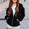 thumbnail image 2 of XXWXYD Kids Zip Up Hoodie Cozy Cotton-Polyester Sweatshirt Long Sleeve Jacket with Pockets Winter Fall Outerwear, 2 of 6