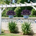 thumbnail image 6 of Artificial Bouquet Fake Flowers for Wedding Home Hotel Decoration Arrangement Centerpiece Photography Prop and Vase Filler Dark Purple 1Pcs, 6 of 6