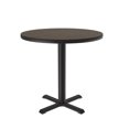 thumbnail image 4 of Correll Table Height Commercial Laminate Café and Breakroom Table 24x24" ROUND, WALNUT BLACK, 4 of 11