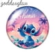 thumbnail image 3 of Cabujón de cristal redondo con foto de Stitch de Disney, con parte trasera plana, de 12 mm, 18 mm, 20 mm y 25 mm, para hacer pulseras, 3 of 5