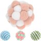 thumbnail image 2 of 1 Set of Cat Toy Balls Interactive Cat Balls Pet Toys for Cats Kitten Dog Training Playing, 2 of 3