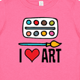 thumbnail image 4 of Inktastic Painting I Love Art Boys or Girls Baby T-Shirt, 4 of 5