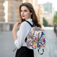 thumbnail image 6 of FORMRS Mini Backpack Purse for Women Travel Daypack Casual Shoulder Bag, Musical Pattern, 6 of 7