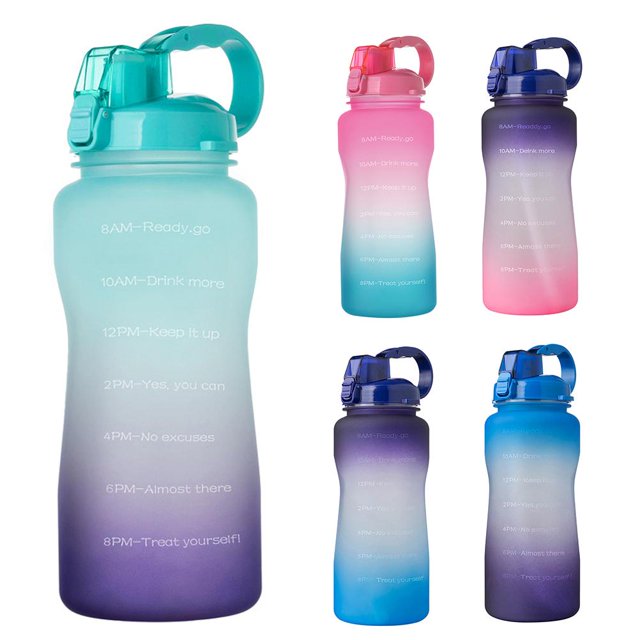 Botella De Agua Motivacional Grande De 68 Oz Con Marcador De Tiempo Y Pajita Extraíble Botella Sin Bpa A Prueba De Fugas Para Fitness Gym Office Yuarrent OD016991-05