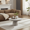 thumbnail image 2 of Kevinplus 31.50“ Round Coffee Table, Side Table,End Tables for Living Room,Beige,Gray,Beige, 2 of 7