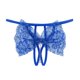 thumbnail image 3 of Gibobby Calzoncillos Talle Bajo Dama Lencería Sexy para mujer, Tanga, bragas con abierta, borla encaje, colgante perlas, ropa interior, calzoncillos con espalda en T （Azul，Talla única), 3 of 5
