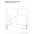 thumbnail image 5 of Kingston Brass KS6191NYL New York Single-Handle 1-Hole Deck Mount Water Filtration Faucet in Polished Chrome, 5 of 6
