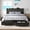 Dark Grey, variant on Einhomn Twin Bed Frame with 4 Storage Drawers, Upholstered Platform Bed Frame with Storage Headboard & Charging Station, Black
