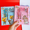 thumbnail image 3 of Cartoon Stationery Set Cute Pencil Eraser Set Student Pencil Sharpener Stationery Gift Box Learning Stationery, 3 of 5