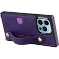 thumbnail image 5 of Case for Apple iPhone 14 Pro Max with Card Slot Holder, Removable Adjustable Shoulder Strap Lanyard Crossbody Neck Purse Phone Case for iPhone 14 Pro Max KB Purple, 5 of 7