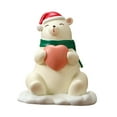 thumbnail image 3 of Estatuilla de de Navidad de Papá Noel, decoración de mesa, ilustraciones decorativas, pequeñas decoraciones para es de Navidad para fiestas oso, 3 of 8
